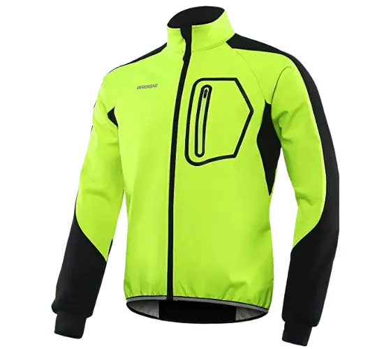 BERGRISAR Men's Softshell Cycling Jacket - Best Waterproof Cycling Jacket