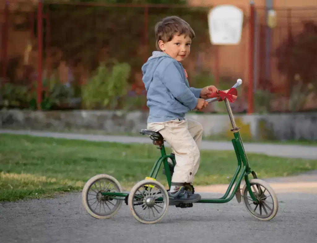 Toddler on Tricycle