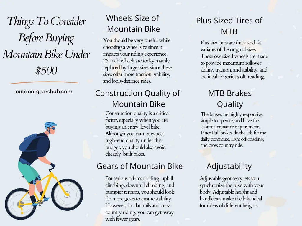 How to Choose Best Mountain Bikes Under 500 - Buying Guide