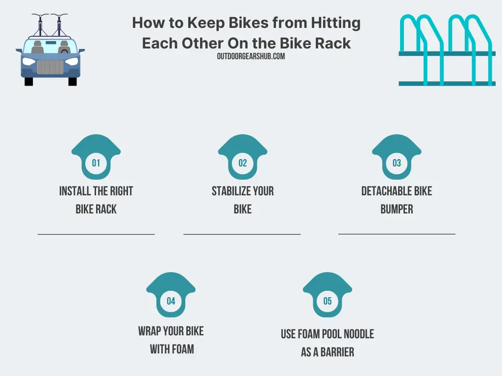 Methods To Keep Bikes From Hitting Each Other On Bike Rack