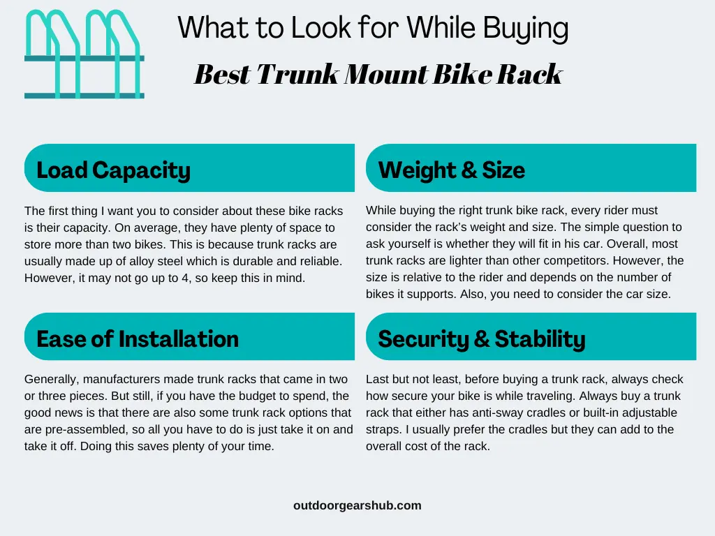 What to Look for While Buying the Best Trunk Mount Bike Rack