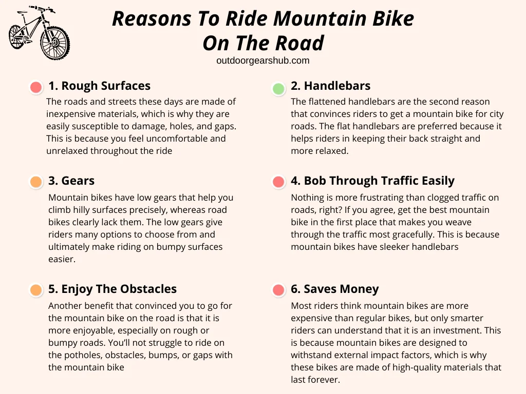 Reasons To Ride Mountain Bike On The Road
