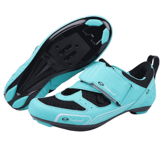 Tiebao Outdoor Road Cycling Shoes Professional Bike Shoes Triple Straps Compatible with SPD,SPD-SL Look-KEO Cleat 